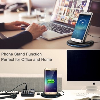 Universal 10W Qi Wireless Charger for iPhone X 10 8 Plus Samsung Galaxy S9 S8 Note 8 Xiomi Phone Fast Wireless Charging Stand