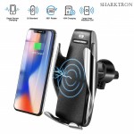 7.5W 10W Qi Car Wireless Charger For iPhone XS X 8 Automatic Mobile Phone Holder Fast Wireless Charger In Car Air Vent Mount