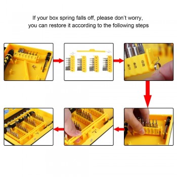 Kaisi multipurpose 38 in 1 Precision Screwdrivers Kit Phone Opening Repair Tools Set for iPhone 4/4s/5/6/7/8 plus iPad Samsung