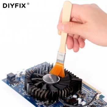 DIYFIX 4Pcs Soft Nylon Brush Dust Cleaner for Mobile Phone Tablet PCB Computer Keyboard Cleaning Repair Hand Tools Set