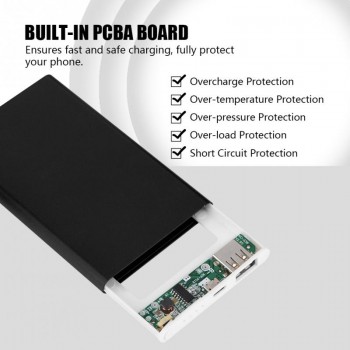(No Battery)4000mAh Mobile Phone Power Bank Case Ultra-Slim Fast Charging for 606090 Polymer Battery Box Battery Case DIY Kit