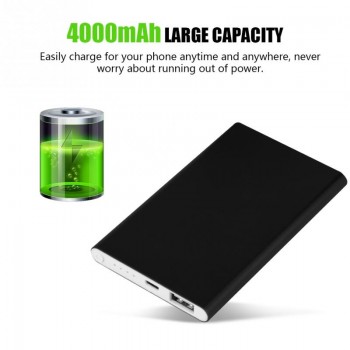 (No Battery)4000mAh Mobile Phone Power Bank Case Ultra-Slim Fast Charging for 606090 Polymer Battery Box Battery Case DIY Kit