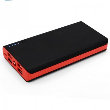 Power Bank Charger Case Shell With LED Flashlight 4 USB Ports Power Bank Shell DIY Kits Powered By 6X18650 Batteries