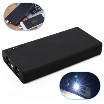 Power Bank Charger Case Shell With LED Flashlight 4 USB Ports Power Bank Shell DIY Kits Powered By 6X18650 Batteries