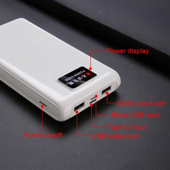 Dual USB 18650 Power Bank Battery Box Mobile Phone Powerbank DIY Shell Case For iPhone Xiaomi Huawei With Type C Micro interface