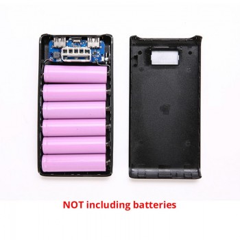 Dual USB 18650 Power Bank Battery Box Mobile Phone Powerbank DIY Shell Case For iPhone Xiaomi Huawei With Type C Micro interface