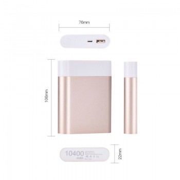 DIY Box 4X 18650 Battery Power Bank Case Kit 10400mAh Battery Charger Power bank Shell Box Without Battery Gold Silver Gray