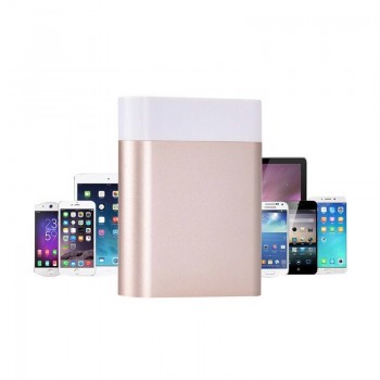 DIY Box 4X 18650 Battery Power Bank Case Kit 10400mAh Battery Charger Power bank Shell Box Without Battery Gold Silver Gray