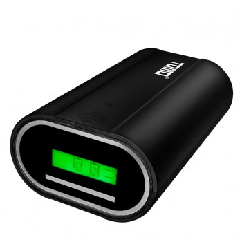 Lovoski TOMO Power Bank 26650 Li-ion Battery Charger DIY Mobile PowerBank Box black