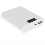 Lovoski Power Bank Case DIY Kit Battery Charger Box With Digital Display white