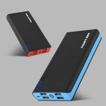 Mobile Phone Power Bank Case 20000mAh Ultra-Large Capacity 4 USB Output Fast Charge DIY Kit For 18650 Battery Box (No Battery)