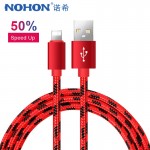 NOHON For Apple USB Charge Data Cable For iPhone X 7 6 8 6S 5 5S Plus XS MAX XR For iPad Mini 8 Pin Fast Charging Sync Cables 1M