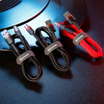 Baseus 1m 2m Micro USB Cable for Xiaomi Redmi Note 5 Pro 4 Reversible Micro USB Charger Data Cable for Samsung S7 Mobile Phone