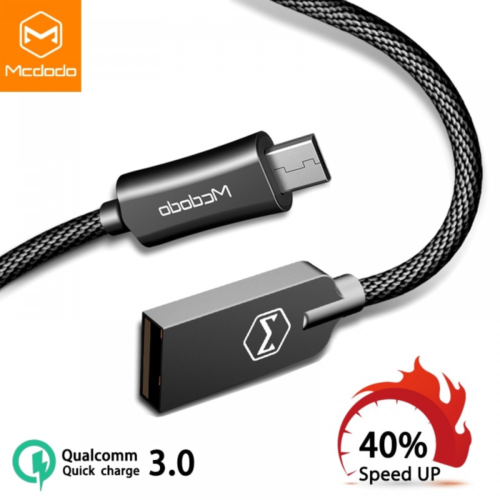 Mcdodo Micro USB Cable 2A Fast Wire QC 3.0 mini USB Data Cable for Samsung Xiaomi Huawei Tablet Android USB Charging Cord Cable