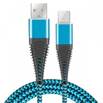 Coolreall 2.4A Micro USB Cable Fast Charge USB Data Cable Nylon Sync Cord  For Samsung Huawei Xiaomi  Andriod Micro usb phone