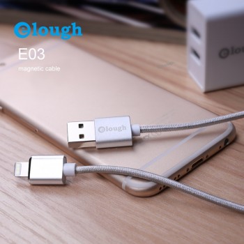 Elough E03 Magnetic Cable For iPhone 7 8 X Plus iPad Fast Charge USB Cable Magnetic Charger for iPhone 6 6s 5 5s SE Cable Magnet