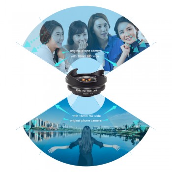 APEXEL phone camera lens kit HD professional wide angle/macro lens with grad filter CPL ND filter for android ios smartphone
