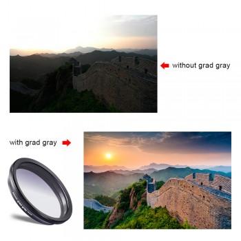 APEXEL phone camera lens kit HD professional wide angle/macro lens with grad filter CPL ND filter for android ios smartphone