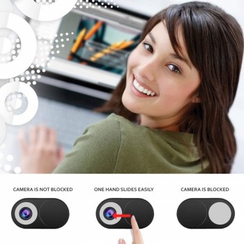 COOLTODAY WebCam Cover Shutter Magnet Slider Metal Ultra Thin Camera Cover For Web Cam Phone PC Laptop Lens Privacy Sticker
