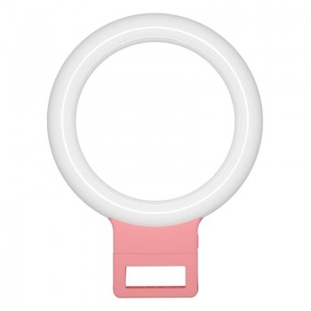 Alloet LED Selfie Ring Light 3 Modes Dimming Photography Live Stream Enhancing Lamp Flash Fill Light for IOS Android phones