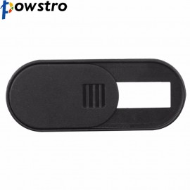 Powstro Black color WebCam Cover Slider Shutter Magnet Slider Plastic Phone Lens Cover For IPad Web Laptop PC Smartphone