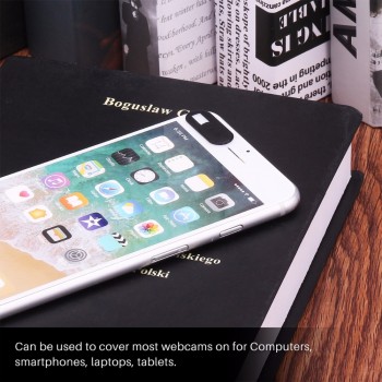 Powstro Black color WebCam Cover Slider Shutter Magnet Slider Plastic Phone Lens Cover For IPad Web Laptop PC Smartphone