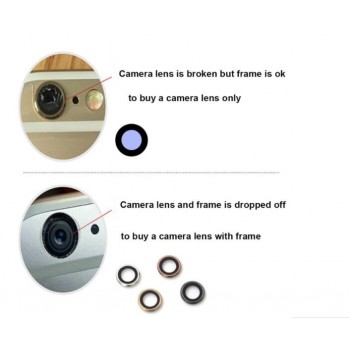Original Glass Camera Lens with Tape Replacement for Apple iPhone X XS Max XR 8 7 6s 6 plus Sapphire Crystal Camera Lens Black