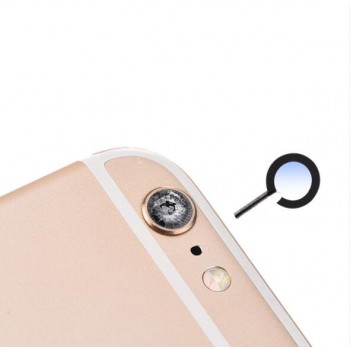 Original Glass Camera Lens with Tape Replacement for Apple iPhone X XS Max XR 8 7 6s 6 plus Sapphire Crystal Camera Lens Black