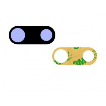 Original Glass Camera Lens with Tape Replacement for Apple iPhone X XS Max XR 8 7 6s 6 plus Sapphire Crystal Camera Lens Black