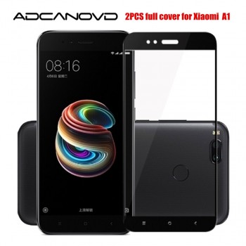 2PCS Xiaomi mi a1 glass full cover tempered glass for xiaomi Mi A1 5.5 screen protector for Xiomi A1 MiA1 protective glass film