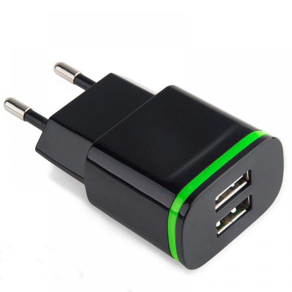 EU 2 Ports Dual USB Charger Mobile Phone 5V 2A Wall Adapter For iPhone 6 Samsung Huawwei Xiaomi LG Travel Charging Charger
