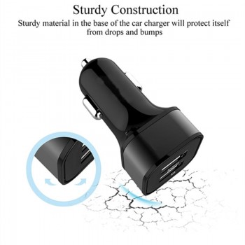 VIKEFON Car Charger 4.8A Fast Usb Charger Car-Charger For Mobile Phone Tablet GPS Dual USB Mini Car Phone Charger Adapter in Car