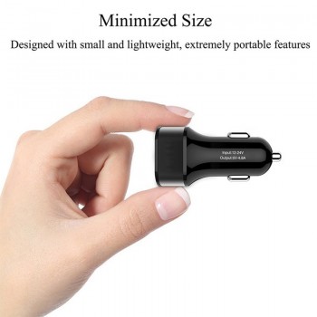 VIKEFON Car Charger 4.8A Fast Usb Charger Car-Charger For Mobile Phone Tablet GPS Dual USB Mini Car Phone Charger Adapter in Car