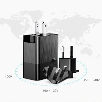 Baseus 3 Port USB Charger 3in1 Triple EU US UK Plug 2.4A Travel Wall Charger Adapter for iPhone Samsung Xiaomi Phone USB Charger