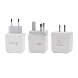 Fast Charging QC 3.0 EU UK US Plug AC 5V 2.4A Universal USB Universal Charger Travel For Android Ios for iphone Samsung Huawei