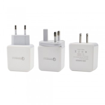 Fast Charging QC 3.0 EU UK US Plug AC 5V 2.4A Universal USB Universal Charger Travel For Android Ios for iphone Samsung Huawei