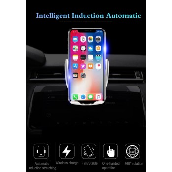 Newest 10W Qi Car Wireless Charger For iPhone XS X 8 Automatic Mobile Phone Holder Fast Wireless Charger In Car Air Vent Mount
