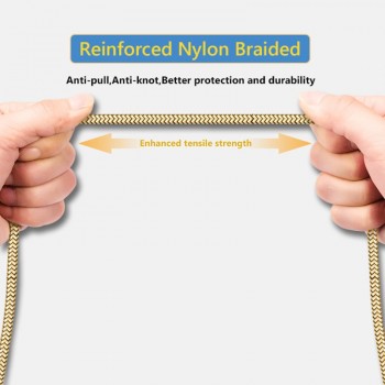 0.5m/50cm/1m/2m/3m Type C Charge Cable Charger Micro USB-C Type-C Nylon Cabel for iPhone Xiaomi Mi6 Samsung Galaxy S8 S9 Plus