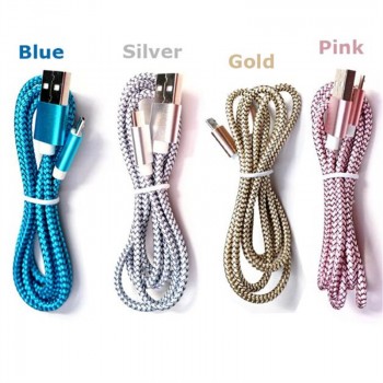 0.5m/50cm/1m/2m/3m Type C Charge Cable Charger Micro USB-C Type-C Nylon Cabel for iPhone Xiaomi Mi6 Samsung Galaxy S8 S9 Plus