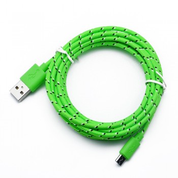 Car Charger Micro USB Cable 1m 2m 3m Data Sync For Samsung HTC huawei xiaomi Android Phone Nylon Braided Cables