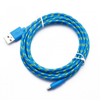 Car Charger Micro USB Cable 1m 2m 3m Data Sync For Samsung HTC huawei xiaomi Android Phone Nylon Braided Cables