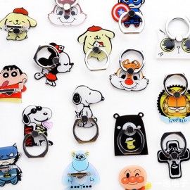 New 1 Piece Cute Cartoon cute mobile phone holder Stand Rings High Quality Metal Phone Finger Ring