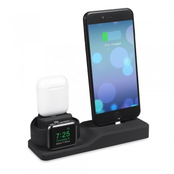 AIYIMA 3 in 1 Charging Dock For iPhone X XR XS Max 8 7 6 Apple Watch Airpods Charger Holder iWatch Mount Stand Dock Station