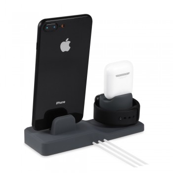 AIYIMA 3 in 1 Charging Dock For iPhone X XR XS Max 8 7 6 Apple Watch Airpods Charger Holder iWatch Mount Stand Dock Station