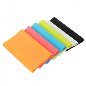 For Xiaomi Power Bank 2 10000 mAh Soft Silicone Protective Anti-slip Case External Battery Cover Screw Thread Colourful Skin