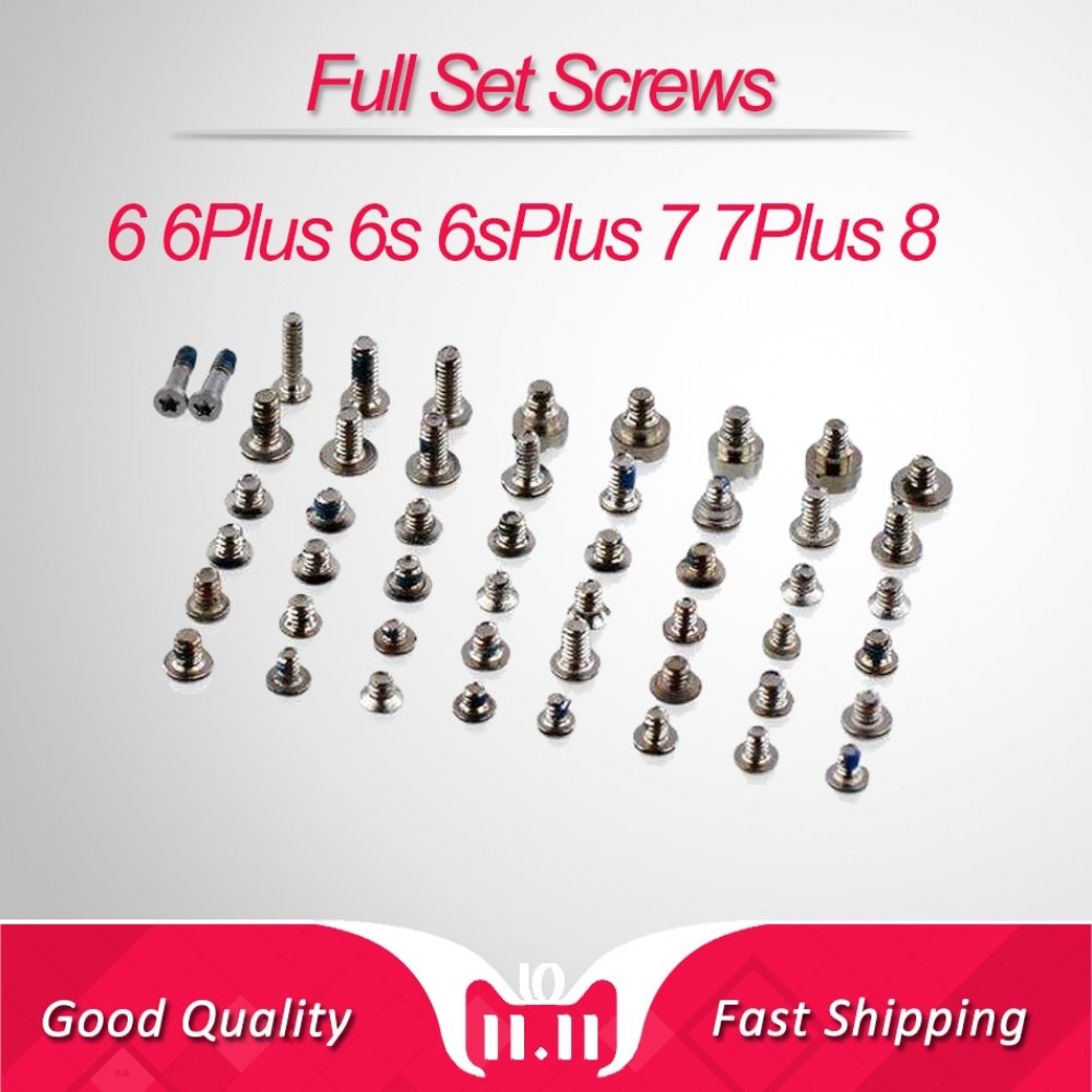 Full Screw Set for iPhone 6 6s Repair bolt Complete Kit 6P 6SP Replacement Assembly Mobile Phone Parts for iPhone 6Plus 6sPlus