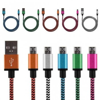 V8 2A Braided Aluminum Micro USB Dataamp;Sync faster Charger Cable For Android Phone V8 2A Braided Aluminum Micro USB Dataamp;Sync