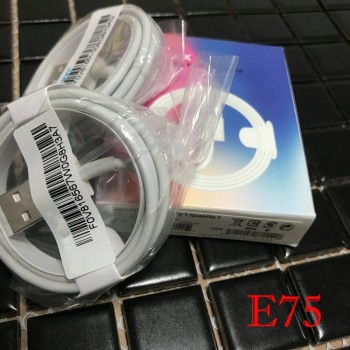10Pcs/lot Newest 1m/3ft  AAAAA+ quality E75 Cable Chip OD 3.0mm For iPhone X 8 7 SE 5 5S 6 6s plus with Color packaging