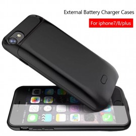 New 5000/7200mAh Smart Magnetic Back TPU Bumper External Power Bank Pack Battery Charger Case Cover For iPhone 6 6s 7 8 Plus