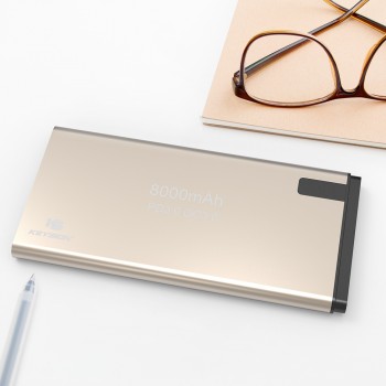 KEYSION 2 Port PD Fast Charge Power Bank 8000mAh QC 3.0 2.0 Quick Charge Portable Metal Battery Powerbank for iPhone X 8 8 Plus